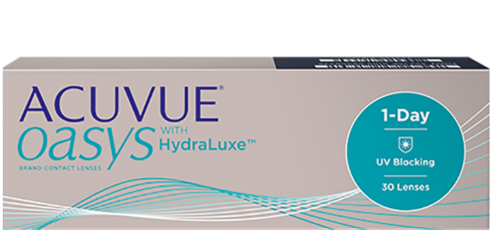 Однодневные контактные линзы Acuvue Oasys® 1-Day с технологией HydraLuxe®