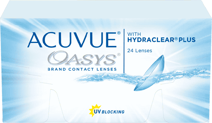 Контактные линзы частой плановой замены Acuvue Oasys® с технологией Hydraclear® Plus