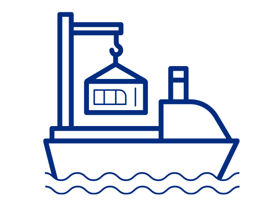 иконка морской перевозки