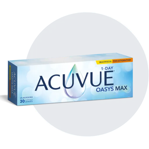 ACUVUE® OASYS MAX 1-Day MULTIFOCAL for ASTIGMATISM$$