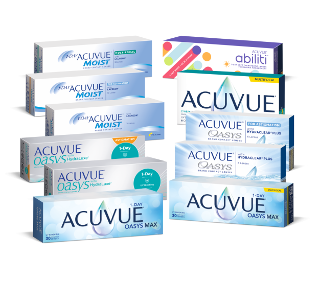 Упаковки контактных линз ACUVUE®