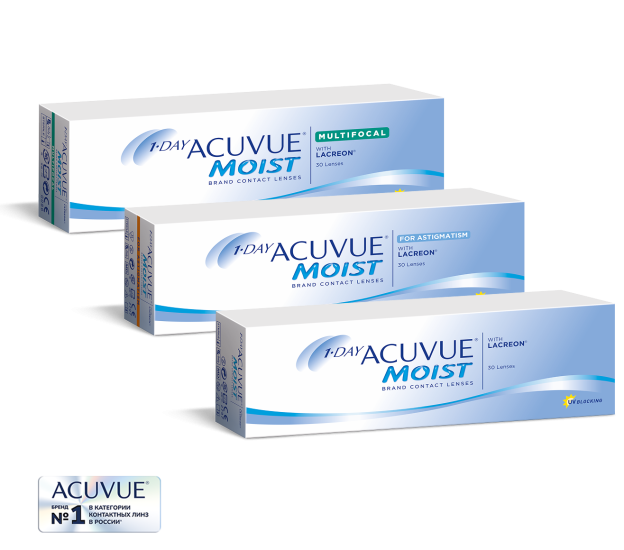 контактные линзы 1-DAY ACUVUE MOIST