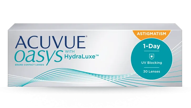 Контактные линзы ACUVUE® OASYS with HydraLuxe® for ASTIGMATISM