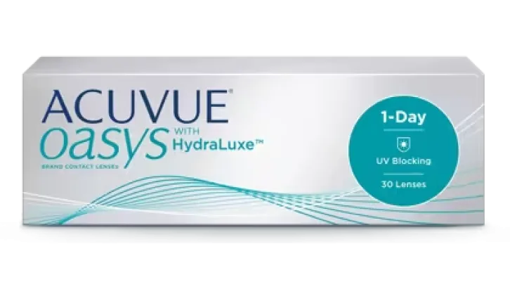 Контактные линзы ACUVUE® OASYS 1-Day with HydraLuxe®