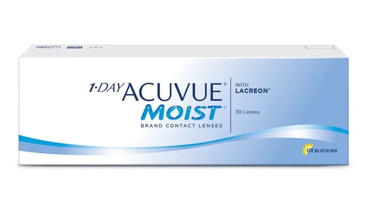 Упаковка контактных линз 1-DAY ACUVUE® MOIST with LACREON®