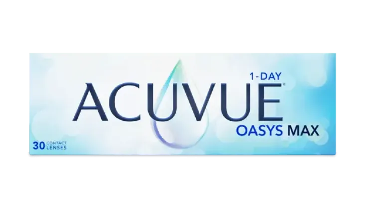 Упаковка контактных линз ACUVUE® OASYS MAX 1-Day