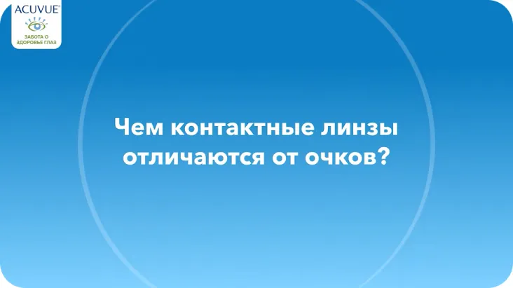Чем контактные линзы отличаются от очков